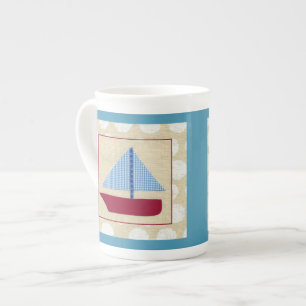 Child's Sailboat by Chariklia Zarris Bone China Mug