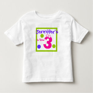 child's third 3rd Birthday, Toddler T-Shirt
