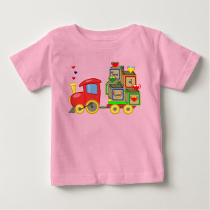 Childs Toy Truck - Hearts Baby T-Shirt