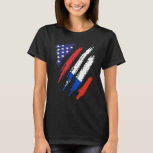 Chile American Grown Flag USA Patriot Heritage Mon T-Shirt