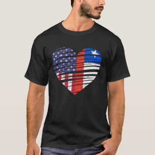 Chile American Grown Heart USA Patriot Heritage Mo T-Shirt