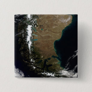 Chile and the Patagonian region of Argentina 15 Cm Square Badge