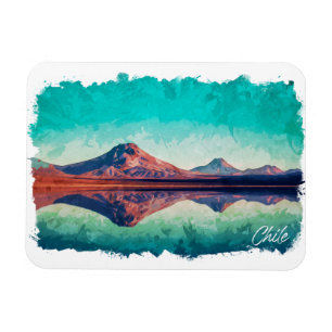 Chile Atacama Desert Vintage Travel Magnet