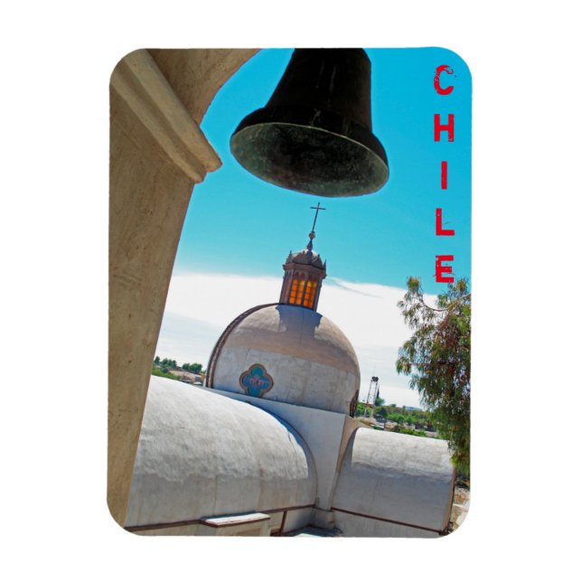 Chile bell tower magnet (Vertical)