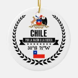 Chile Ceramic Ornament