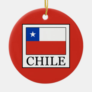 Chile Ceramic Ornament