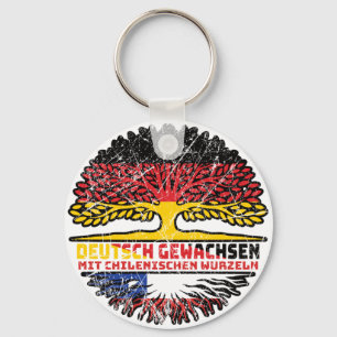 Chile Chilean Deutsch Baum Wurzel Key Ring