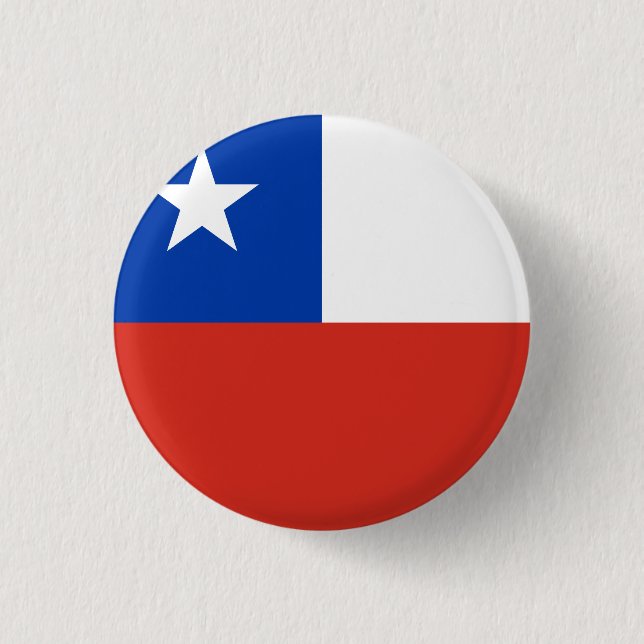 Chile (Chilean) Flag 3 Cm Round Badge (Front)