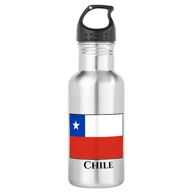 Chile (Chilean) Flag 532 Ml Water Bottle (Front)