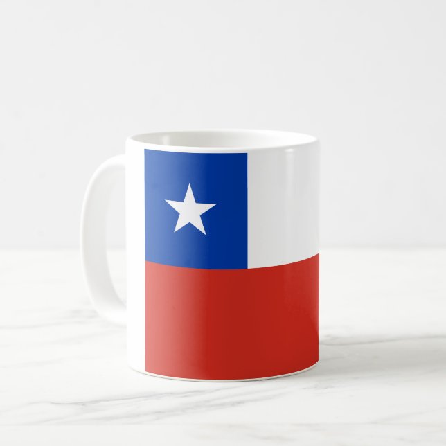 Chile (Chilean) Flag Coffee Mug (Front Left)
