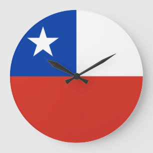 Chile (Chilean) Flag Large Clock