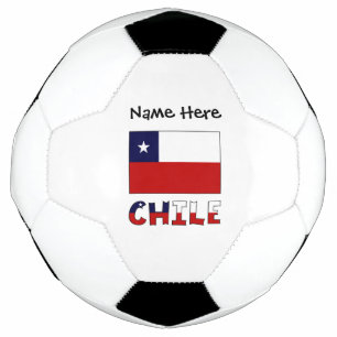 Chile Chilean Flag Personalised Soccer Ball
