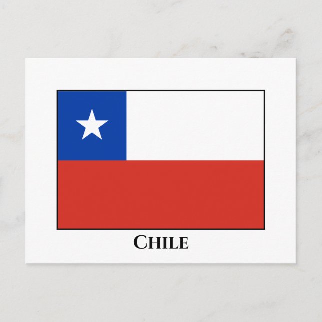 Chile (Chilean) Flag Postcard (Front)