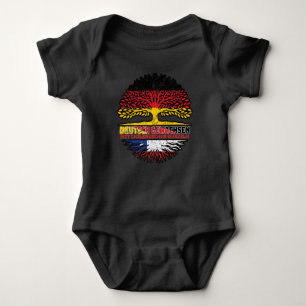 Chile Chilenisch Deutsch Deutschland Baum Wurzel Baby Bodysuit