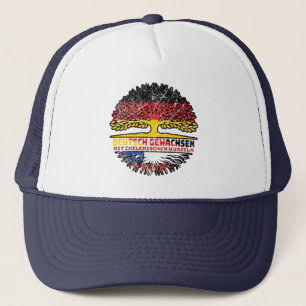 Chile Chilenisch Deutsch Deutschland Baum Wurzel Trucker Hat