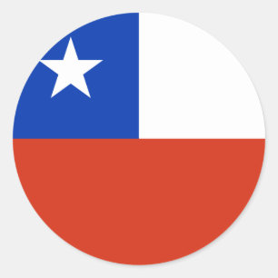 chile classic round sticker