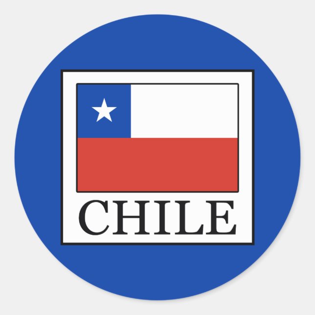 Chile Classic Round Sticker (Front)