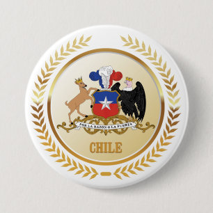 Chile Coat Of Arms 7.5 Cm Round Badge