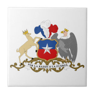 Chile Coat Of Arms Ceramic Tile