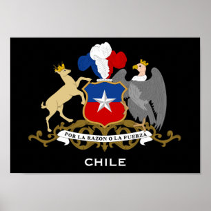 Chile* Coat of Arms Poster