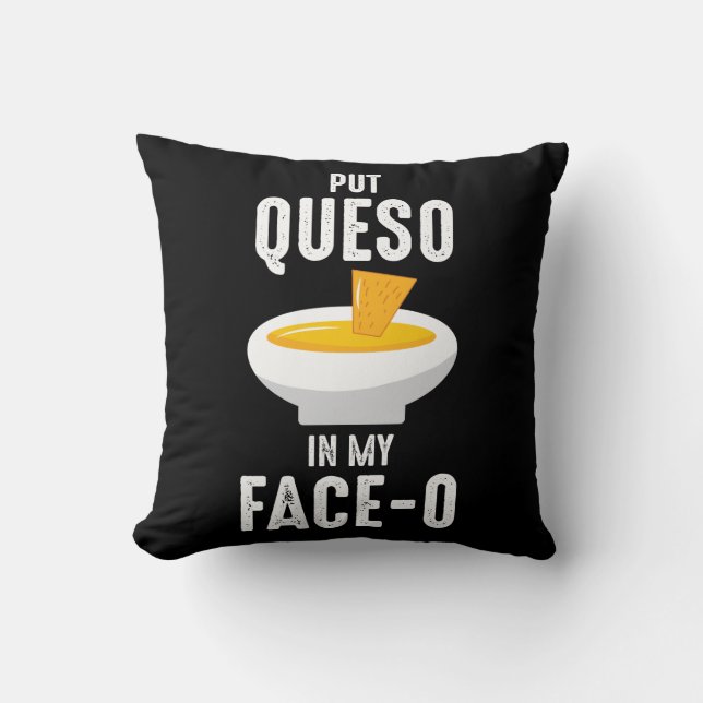 Chile Con Queso Mexican Food Joke Cushion (Front)