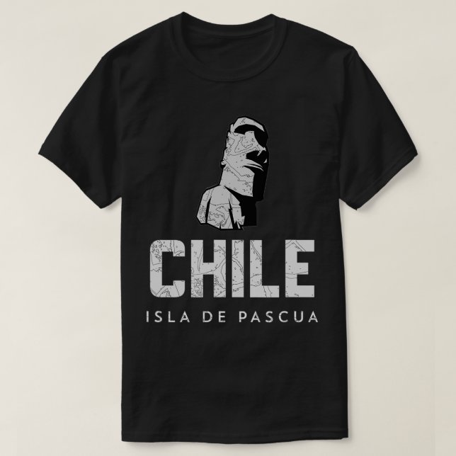 Chile Easter Island Isla de Pascua Moai Stone Head T-Shirt (Design Front)