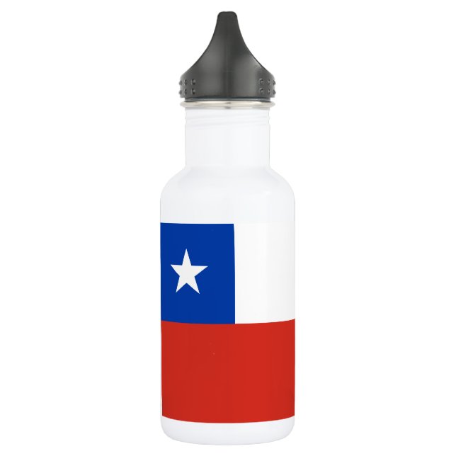 Chile Flag 532 Ml Water Bottle (Left)