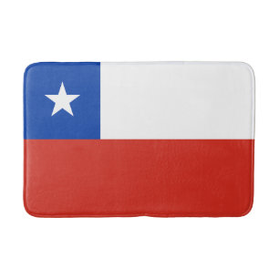 Chile Flag Bath Mat