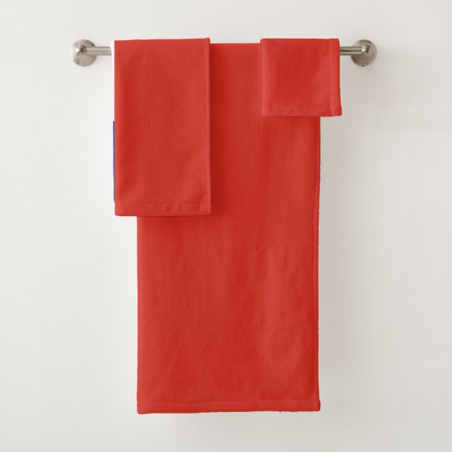 Chile Flag Bath Towel Set (Insitu)