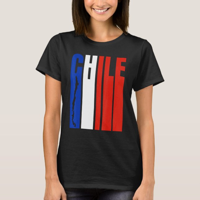 Chile Flag  Chilean Flag Pride T-Shirt (Front)