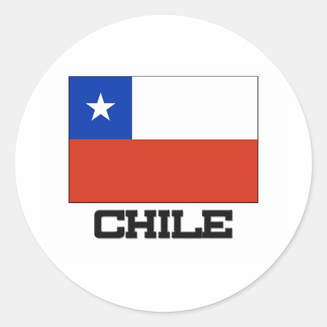 Chile Flag Classic Round Sticker (Front)