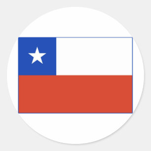 Chile Flag Classic Round Sticker