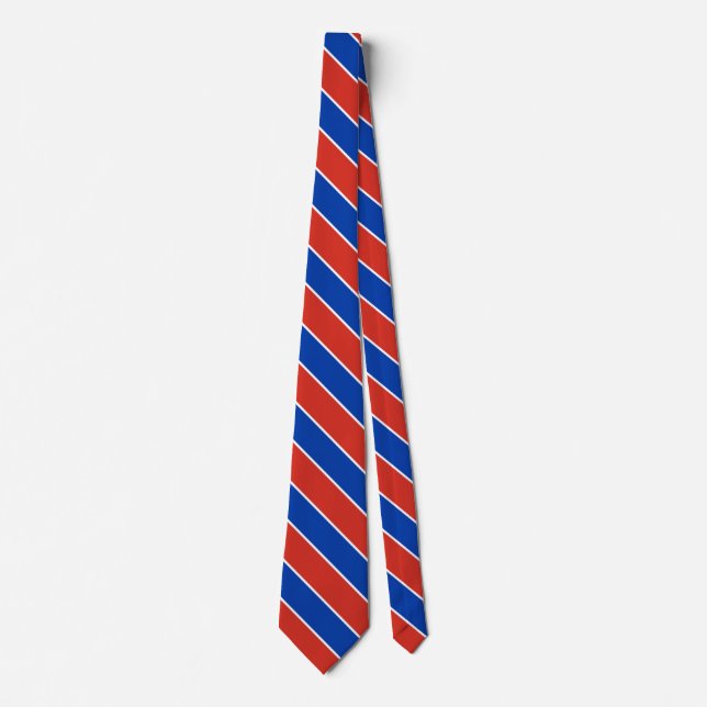 Chile Flag Colours Elegant Tie (Front)
