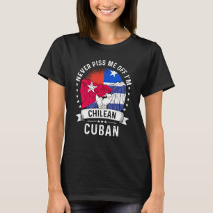 Chile Flag Cuba Grown  Humour Citizen Pride T-Shirt