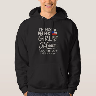 Chile Flag Girl Chilean Pride Souvenir Women Hoodie