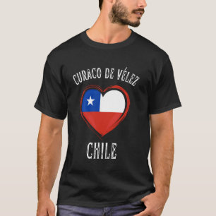 Chile Flag Heart Curaco De Velez City T-Shirt