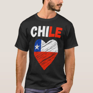 Chile Flag Holiday Chile Heart Chilean Flag T-Shirt