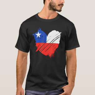 Chile Flag I Love Chile It Is In My Dna For Chilea T-Shirt