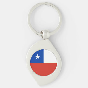 Chile Flag Key Ring