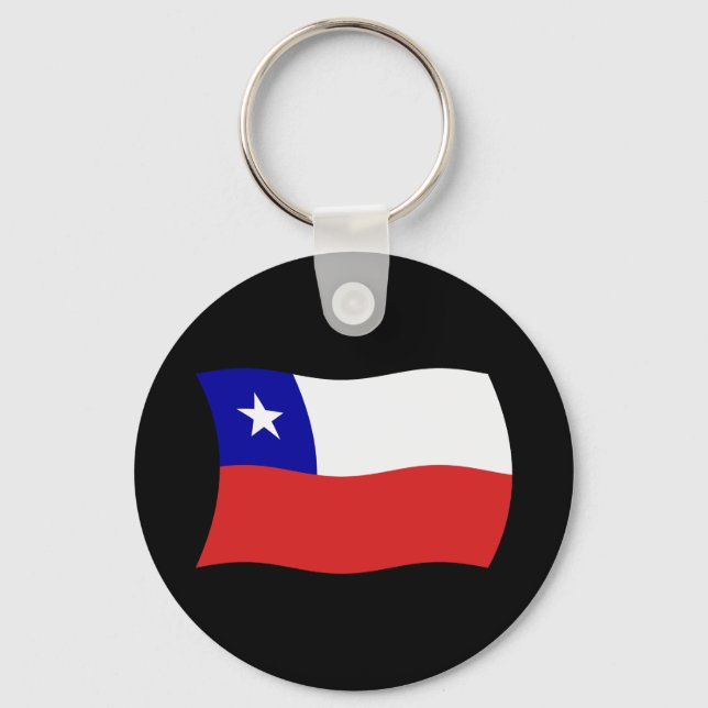 Chile Flag Keychain (Front)