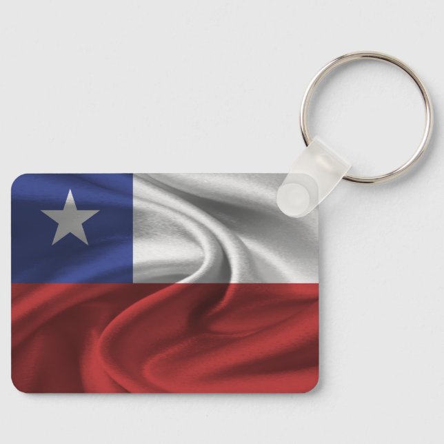 Chile Flag Keychain (Front)