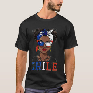 Chile Flag Outfit for Woman Decor Souvenirs Chilea T-Shirt