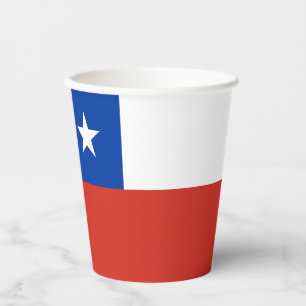 Chile Flag Paper Cups