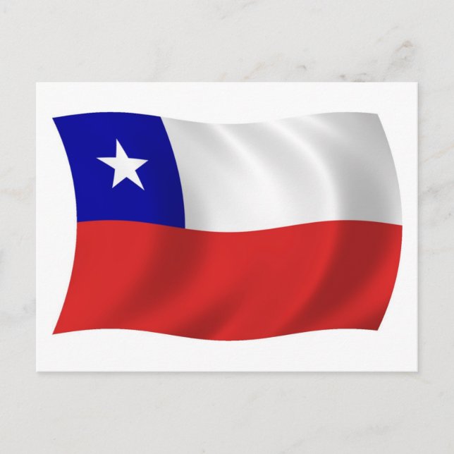 Chile Flag Postcard (Front)