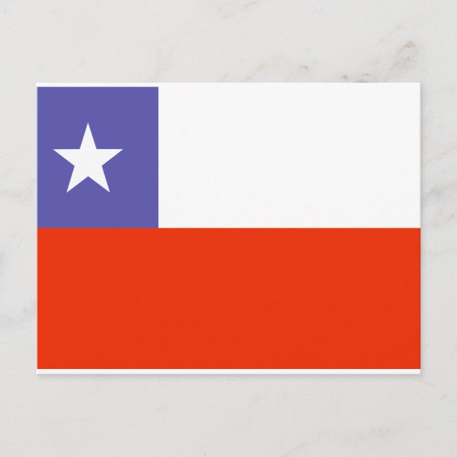 Chile Flag Postcard (Front)