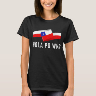 Chile Flag Pride Chilean Funny Camiseta Chilena Po T-Shirt