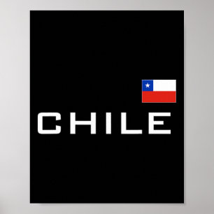 Chile Flag Sports Soccer Footll Athletic Jersey Sa Poster