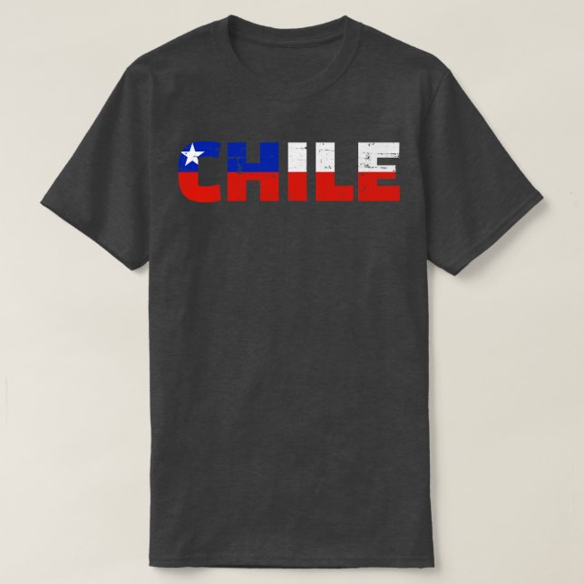 Chile flag T-Shirt (Design Front)