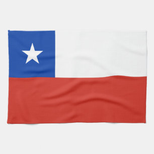 Chile Flag Tea Towel