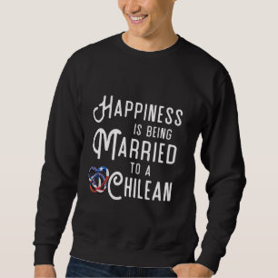 Chile Flag Wedding Anniversary Engagement Chilean Sweatshirt